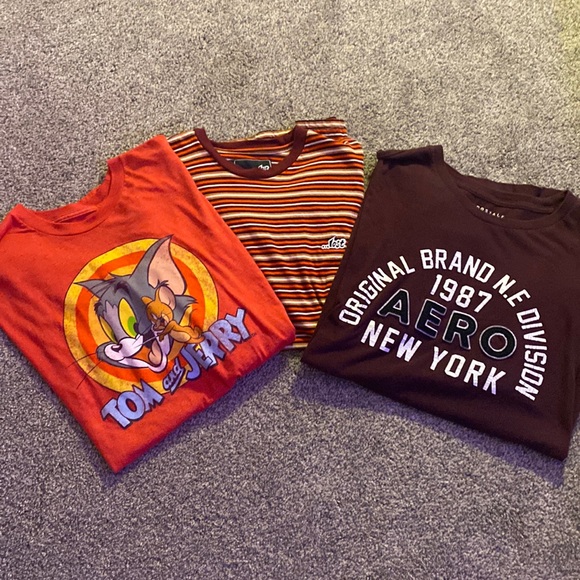 3 redish graphic tee shirts! All bought recently just bored of them. - Picture 1 of 4